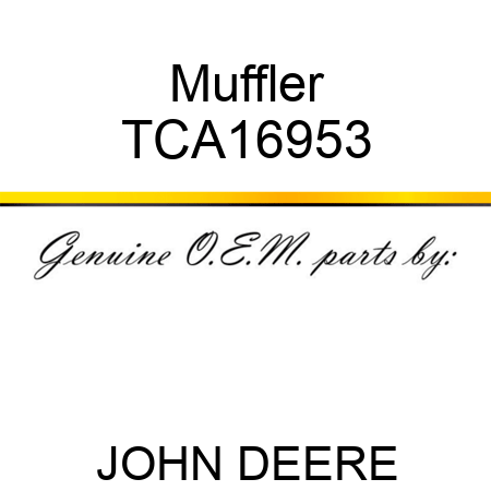 Muffler TCA16953