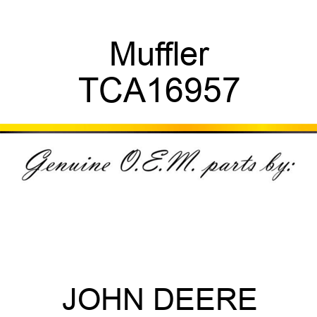 Muffler TCA16957