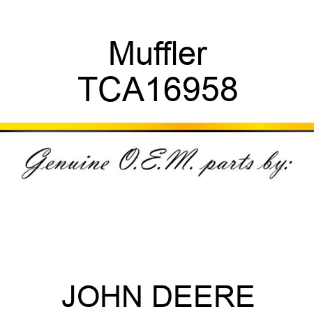 Muffler TCA16958