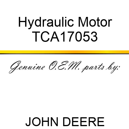 Hydraulic Motor TCA17053