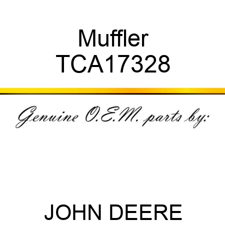 Muffler TCA17328
