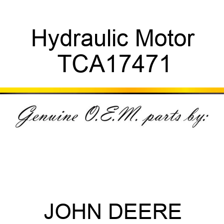 Hydraulic Motor TCA17471