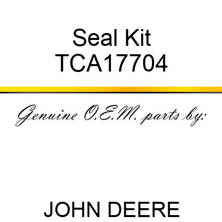 Seal Kit TCA17704