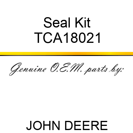 Seal Kit TCA18021