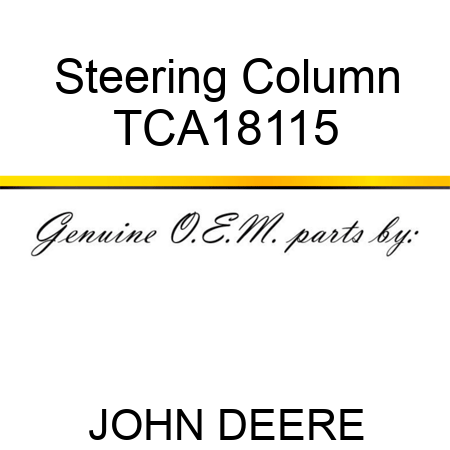 Steering Column TCA18115