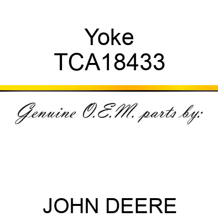 Yoke TCA18433