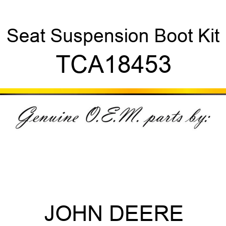 Seat Suspension Boot Kit TCA18453
