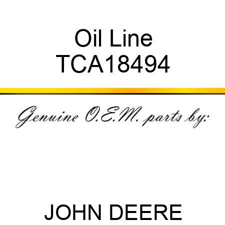 Oil Line TCA18494