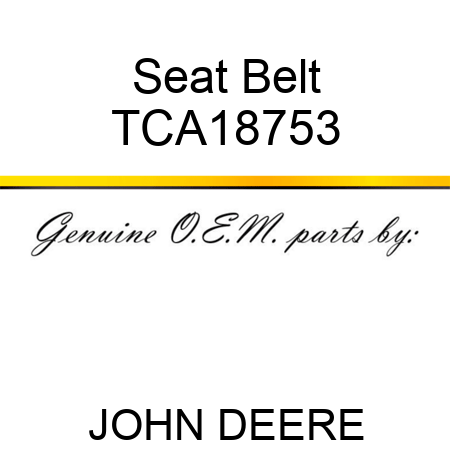 Seat Belt TCA18753
