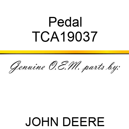 Pedal TCA19037