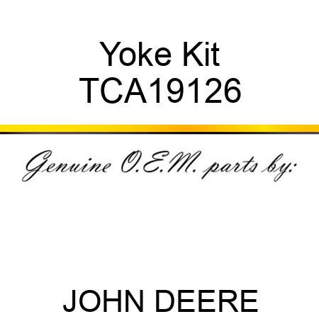 Yoke Kit TCA19126