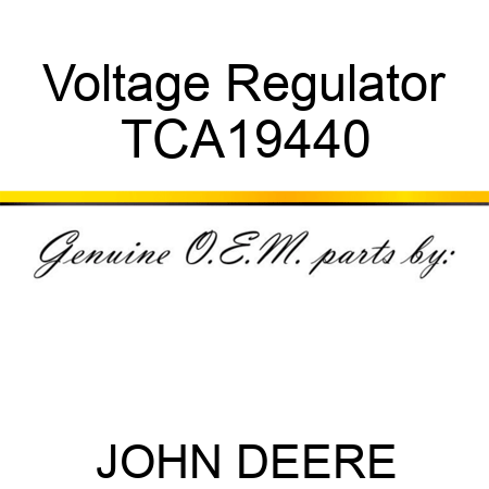 Voltage Regulator TCA19440