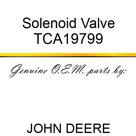 Solenoid Valve TCA19799