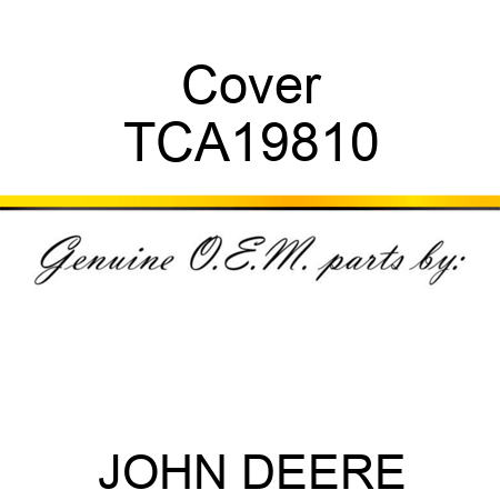 Cover TCA19810