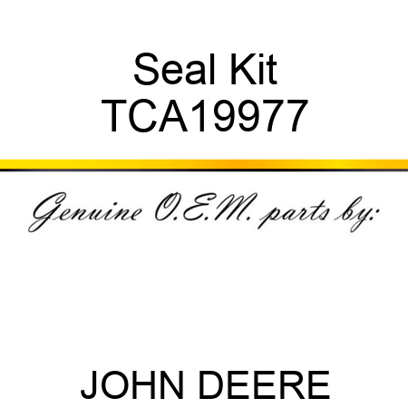 Seal Kit TCA19977