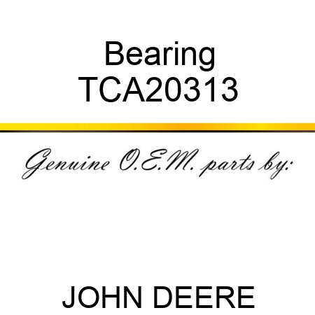 Bearing TCA20313