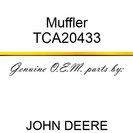 Muffler TCA20433