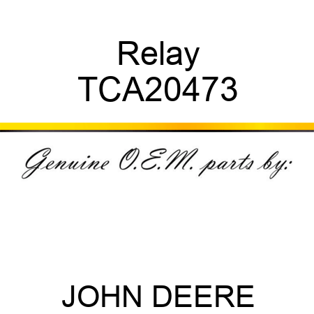 Relay TCA20473