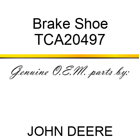 Brake Shoe TCA20497
