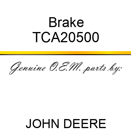 Brake TCA20500