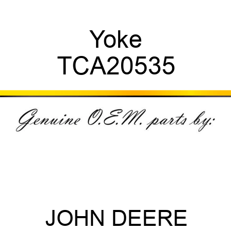 Yoke TCA20535