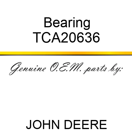 Bearing TCA20636