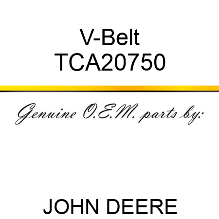 V-Belt TCA20750