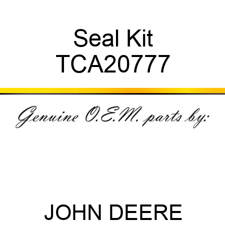 Seal Kit TCA20777