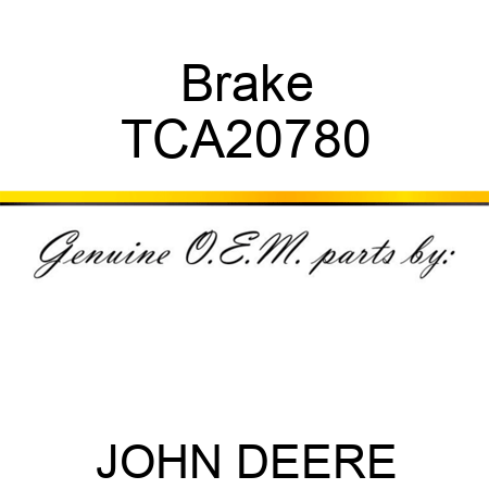 Brake TCA20780
