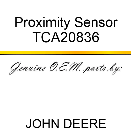 Proximity Sensor TCA20836