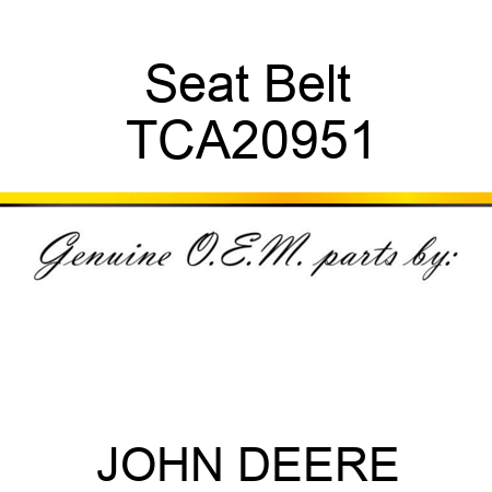 Seat Belt TCA20951