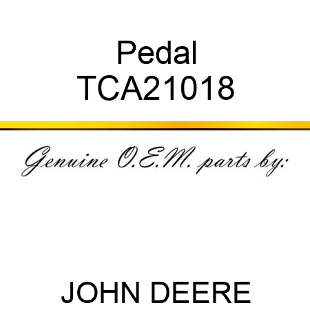 Pedal TCA21018