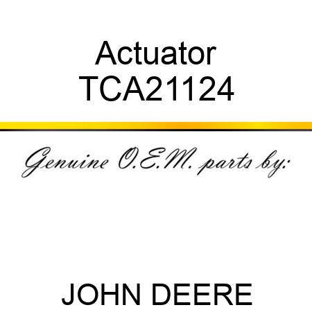Actuator TCA21124