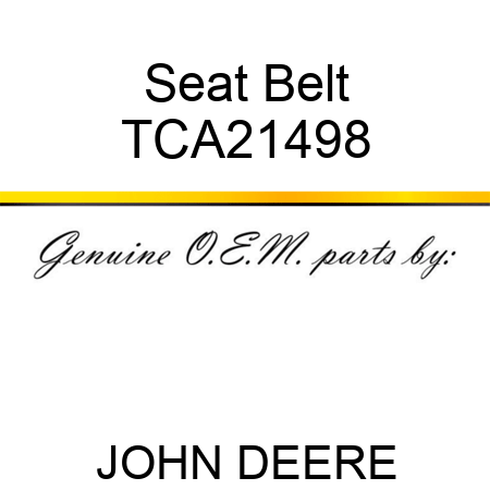 Seat Belt TCA21498