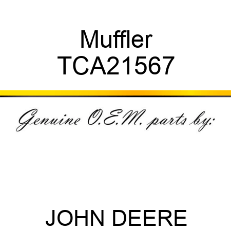 Muffler TCA21567