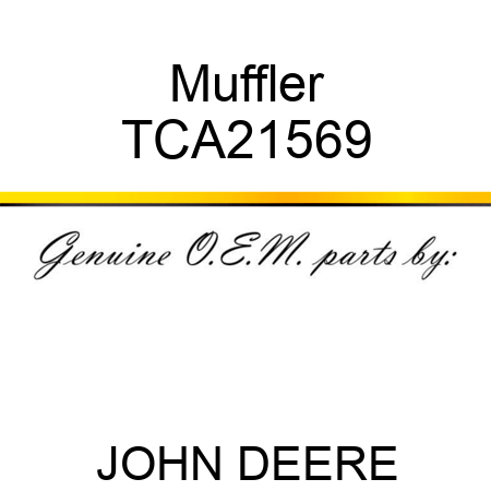 Muffler TCA21569