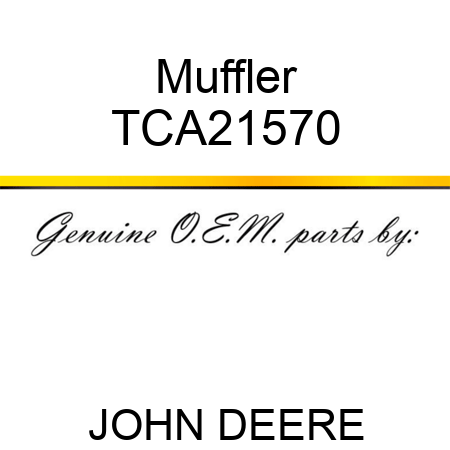 Muffler TCA21570