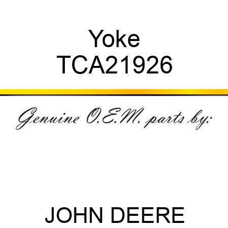 Yoke TCA21926