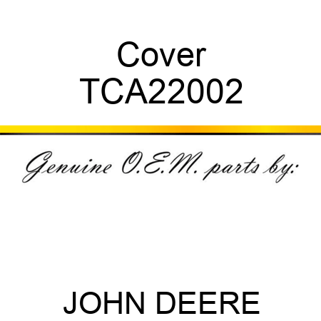 Cover TCA22002