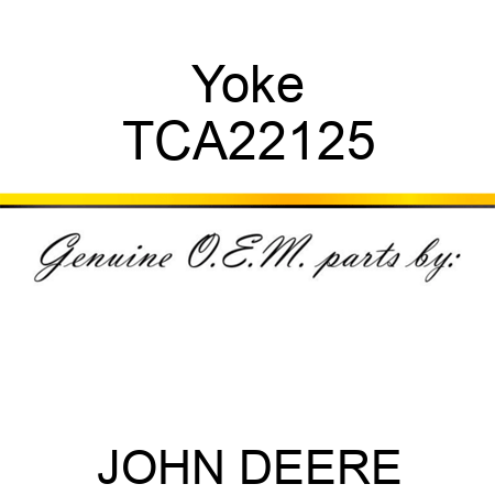 Yoke TCA22125