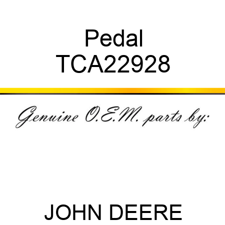 Pedal TCA22928