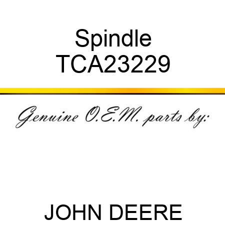 Spindle TCA23229