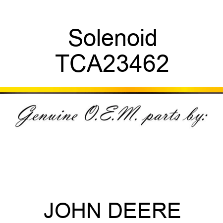 Solenoid TCA23462