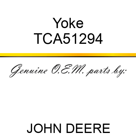 Yoke TCA51294