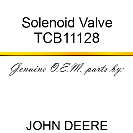 Solenoid Valve TCB11128