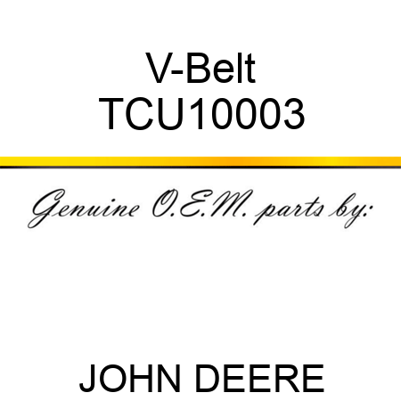 V-Belt TCU10003