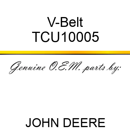 V-Belt TCU10005