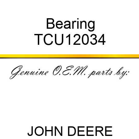 Bearing TCU12034