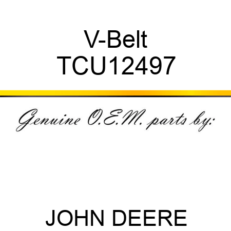 V-Belt TCU12497