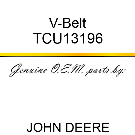 V-Belt TCU13196